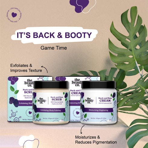 the beauty co Back and Bum Scrub For Exfoliating and Body Polishing